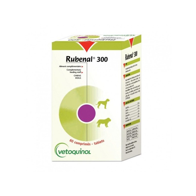 VETOQUINOL Rubenal 300 mg 60 tab. - wspomaganie funkcji nerek
