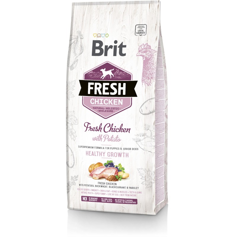 BRIT FRESH Chicken & Potato Puppy Healthy Growth 2,5 kg