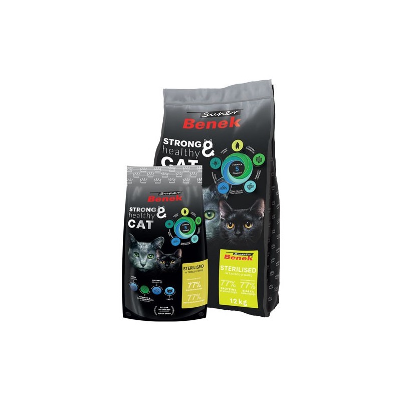 SUPER BENEK Premium Cat Sterilized 12kg