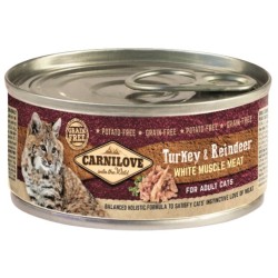 CARNILOVE Cat Adult Turkey and Reindeer - puszka 6x 100g