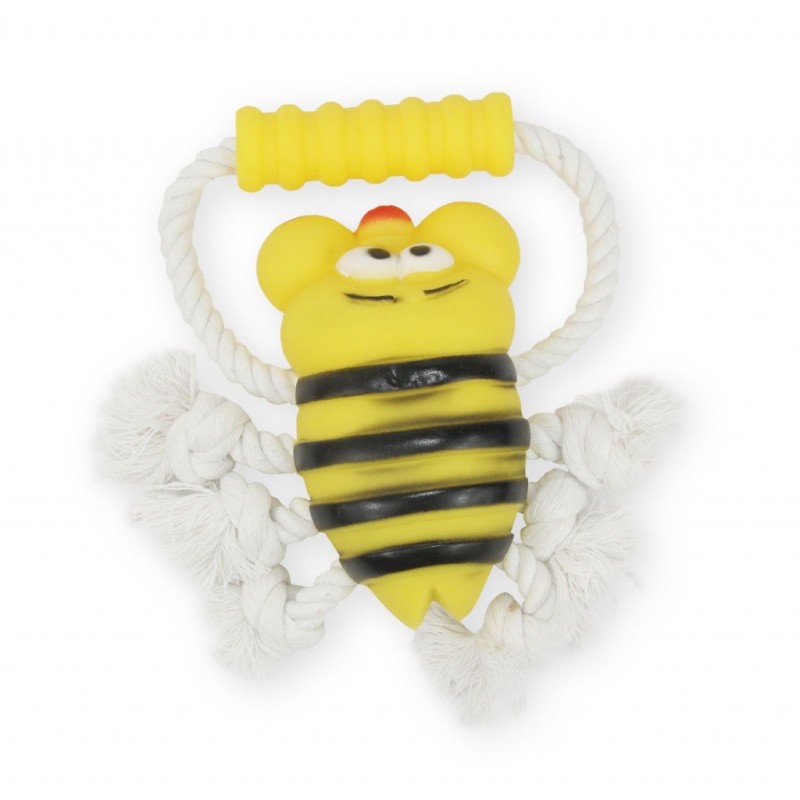 PET NOVA Pszczoła na sznurku z uchwytem do przeciągania 26cm