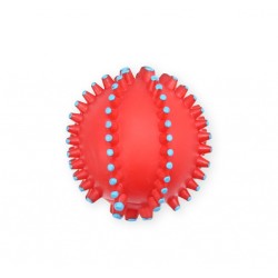 PET NOVA Piłka najeżona z wypustkami 10,5cm - czerwona