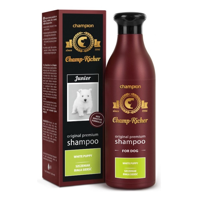 CHAMP-RICHER Szampon dla szczeniąt biała sierść 250ml