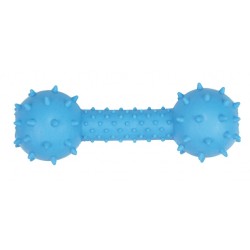 PET NOVA Hantel z dzwonkiem o aromacie wołowiny 14cm - niebieski