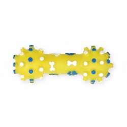 PET NOVA Hantel z wypustkami 12cm - żółty