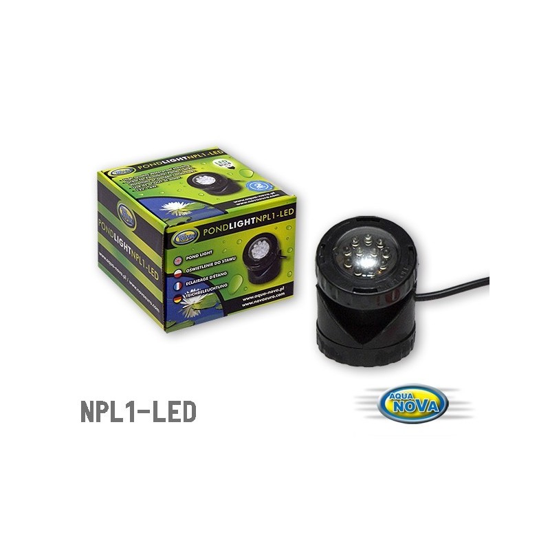 AQUA NOVA Wodoodporna lampa LED 1x 1,6W, 12V szkiełka kolorowe