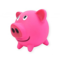 PET NOVA Świnka kula 10cm - czerwona