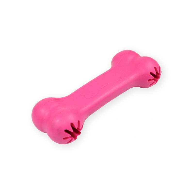 PET NOVA Kość na przysmaki o aromacie wołowiny 11cm - różowa
