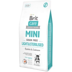 BRIT CARE Mini Light & Sterilised - Rabbit & Salmon 2kg