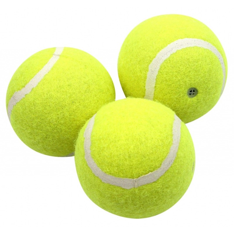 PET NOVA Piłki tenisowe piszczące 6cm | 3 sztuki w zestawie