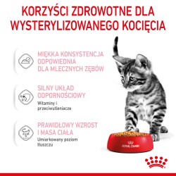 ROYAL CANIN Kitten Sterilised karma mokra w galaretce dla kociąt od 6 do 12 miesiąca życia, sterylizowanych 85g