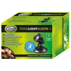 AQUA NOVA Wodoodporna lampa LED 1x 1W, 12V, szkiełka kolorowe