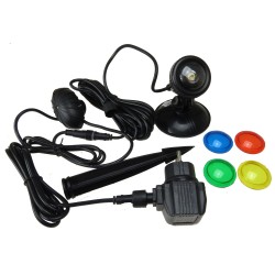 AQUA NOVA Wodoodporna lampa LED 1x 1W, 12V, szkiełka kolorowe