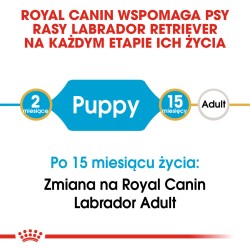 ROYAL CANIN Labrador Retriever Puppy karma sucha dla szczeniąt do 15 miesiąca, rasy labrador retriever 1 kg