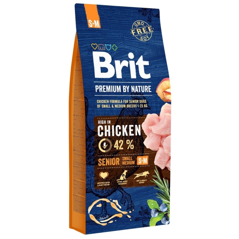BRIT Premium by Nature Senior S + M 3 kg