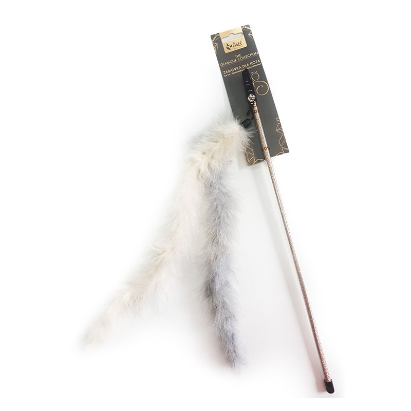 DINGO Wędka dla kota Glamour - Pióra