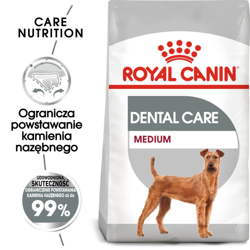 ROYAL CANIN CCN Medium Dental Care karma sucha dla psów dorosłych, ras średnich, redukująca powstawanie kamienia nazębnego 3 kg