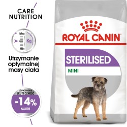 ROYAL CANIN CCN Mini Sterilised karma sucha dla psów dorosłych ras małych, sterylizowanych 8kg