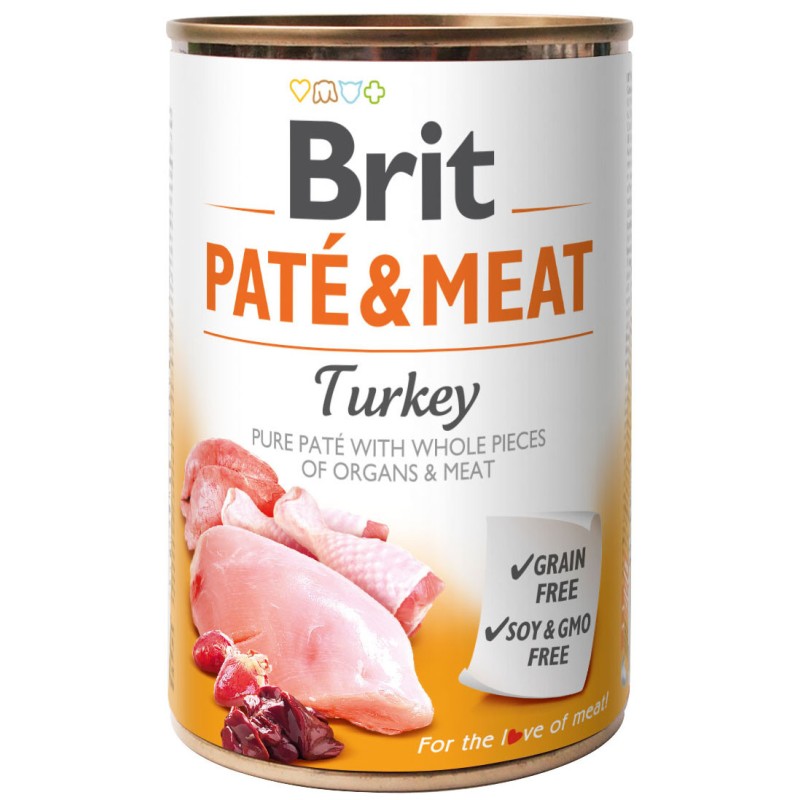 BRIT Paté & Meat Turkey 12x 800g
