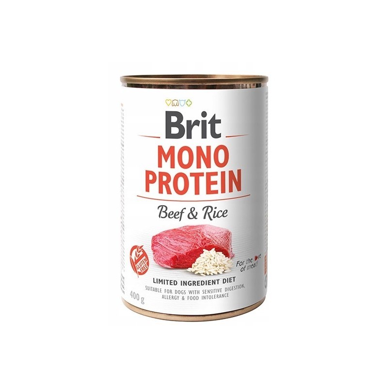 BRIT Mono Protein Beef and Rice 400g (puszka)