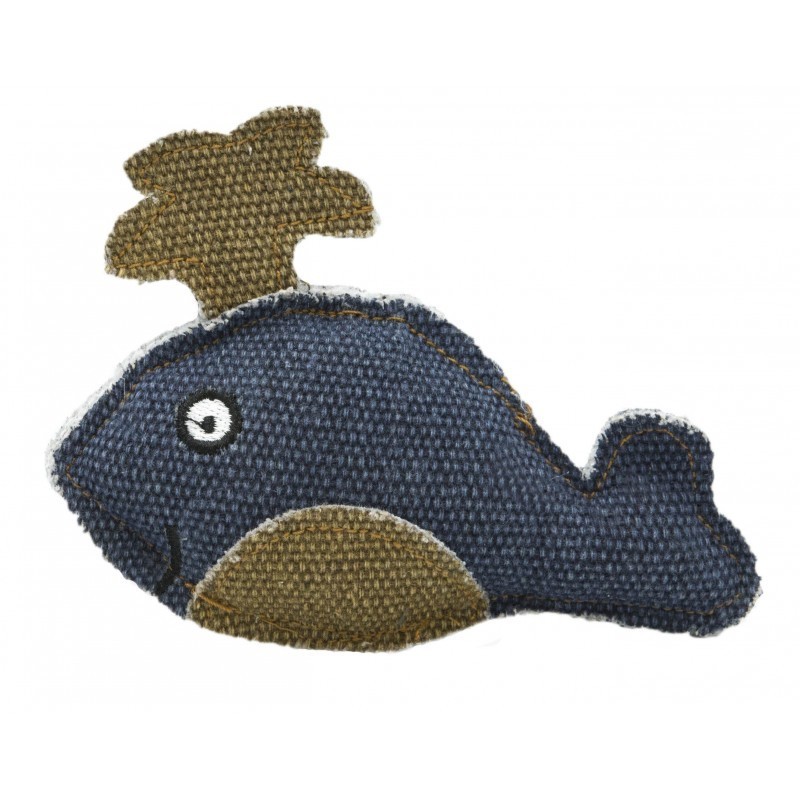 BARRY KING Wieloryb z mocnego materiału 11 x 9 cm Brązowy