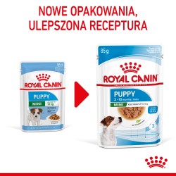 ROYAL CANIN Mini Puppy karma mokra w sosie dla szczeniąt ras małych, do 10 miesiąca 48x 85g