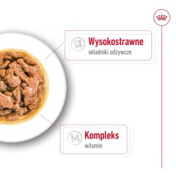 ROYAL CANIN Mini Adult karma mokra, kawałki w sosie dla psów dorosłych, ras małych 12x 85g