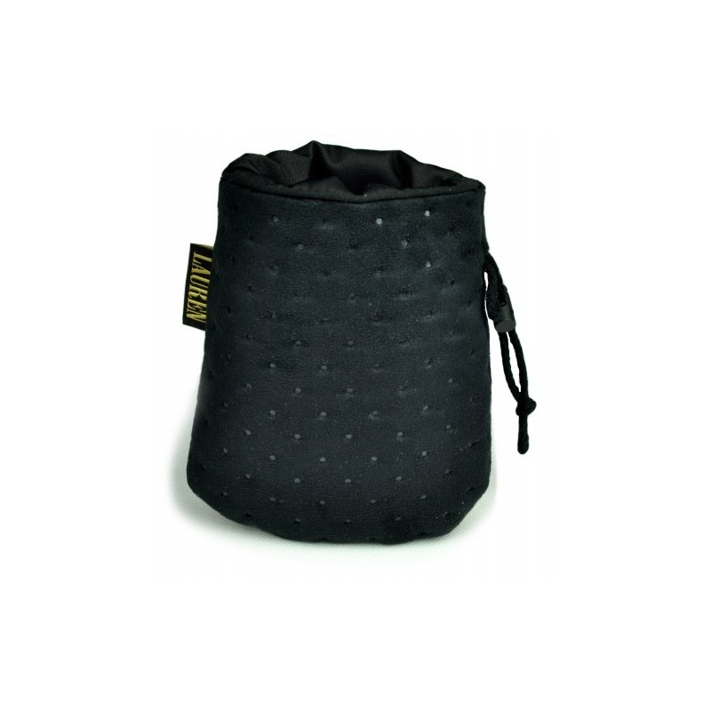 LAUREN DESIGN Pikowana torebka na smakołyki 15 x 13 cm - czarna