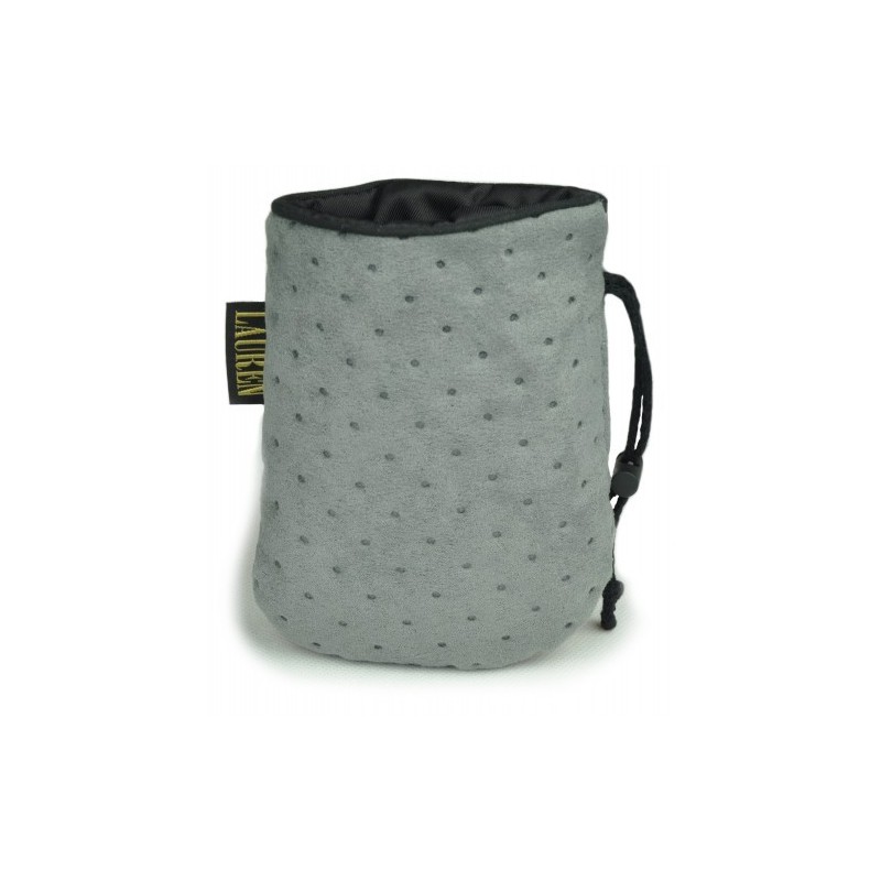 LAUREN DESIGN Pikowana torebka na smakołyki 15 x 13 cm - szara