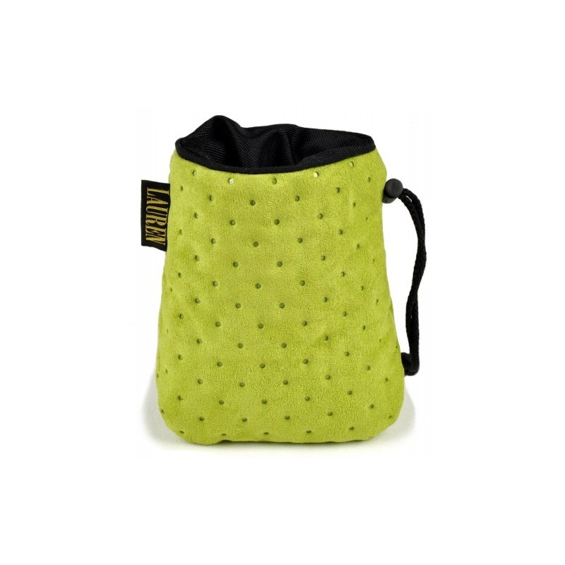 LAUREN DESIGN Pikowana torebka na smakołyki 15 x 13 cm - zielona