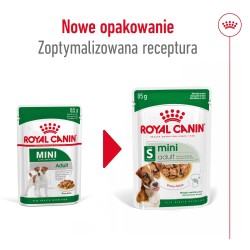 ROYAL CANIN Mini Adult karma mokra, kawałki w sosie dla psów dorosłych, ras małych 48x 85g