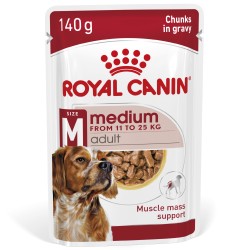 ROYAL CANIN Medium Adult karma mokra w sosie dla psów dorosłych ras średnich 10x 140g
