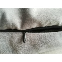 LAUREN DESIGN Norka NEL - szara / minky mięta