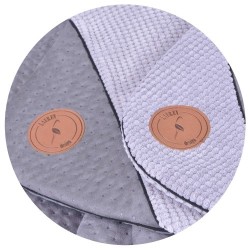 LAUREN DESIGN Pikowana mata / narzuta DANTE 100 x 70 cm - szara