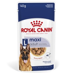 ROYAL CANIN Maxi Adult karma mokra, kawałki w sosie dla psów dorosłych, ras dużych 10x 140g