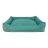 LAUREN DESIGN Pikowane legowisko / kanapa CEZAR - turkusowe 60 x 50 cm