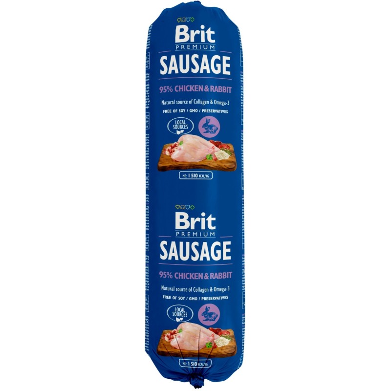 BRIT Sausage Chicken & Rabbit 800g