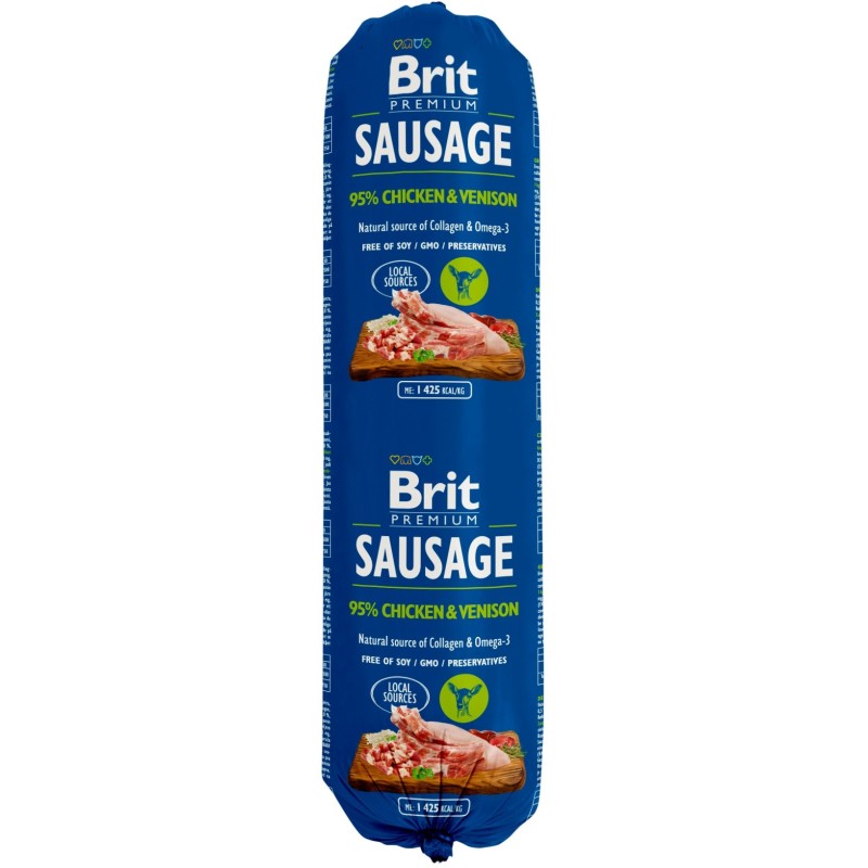 BRIT Sausage Chicken & Venison 12x 800g