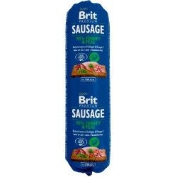 BRIT Sausage Turkey & Pea 12x 800g