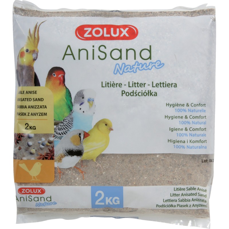ZOLUX Piasek z anyżem AniSand Nature 2 kg