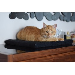 LAUREN DESIGN Parapeciak / Legowisko CLEO 50 x 20 x 3 cm - czarny (pikowany)