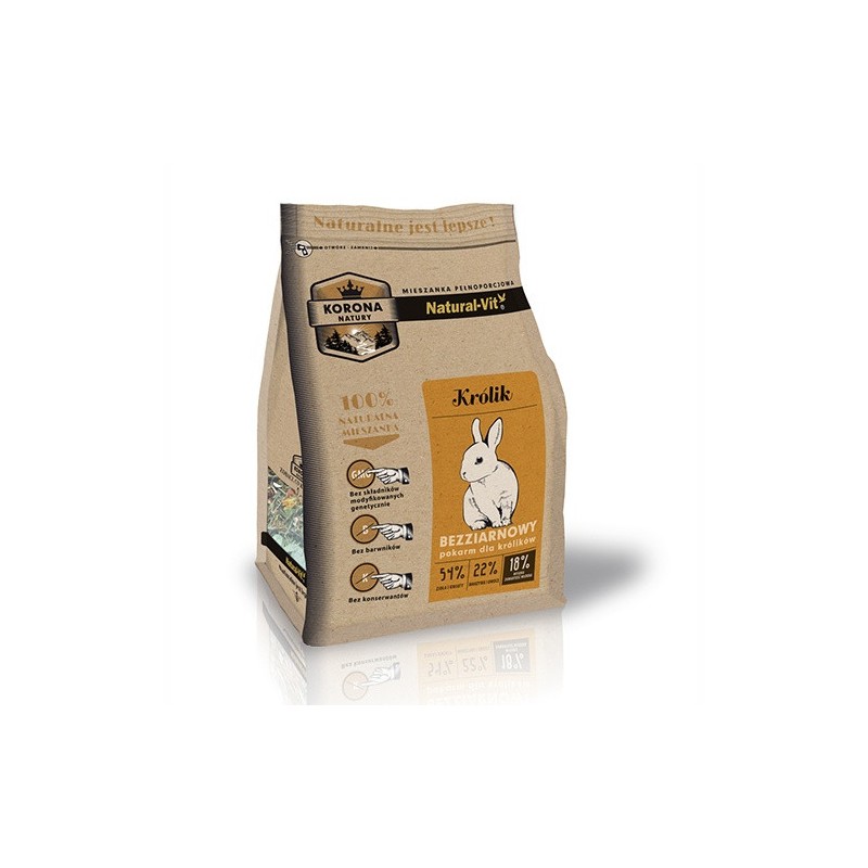NATURAL-VIT Korona Natury - karma pełnoporcjowa dla królika 750g