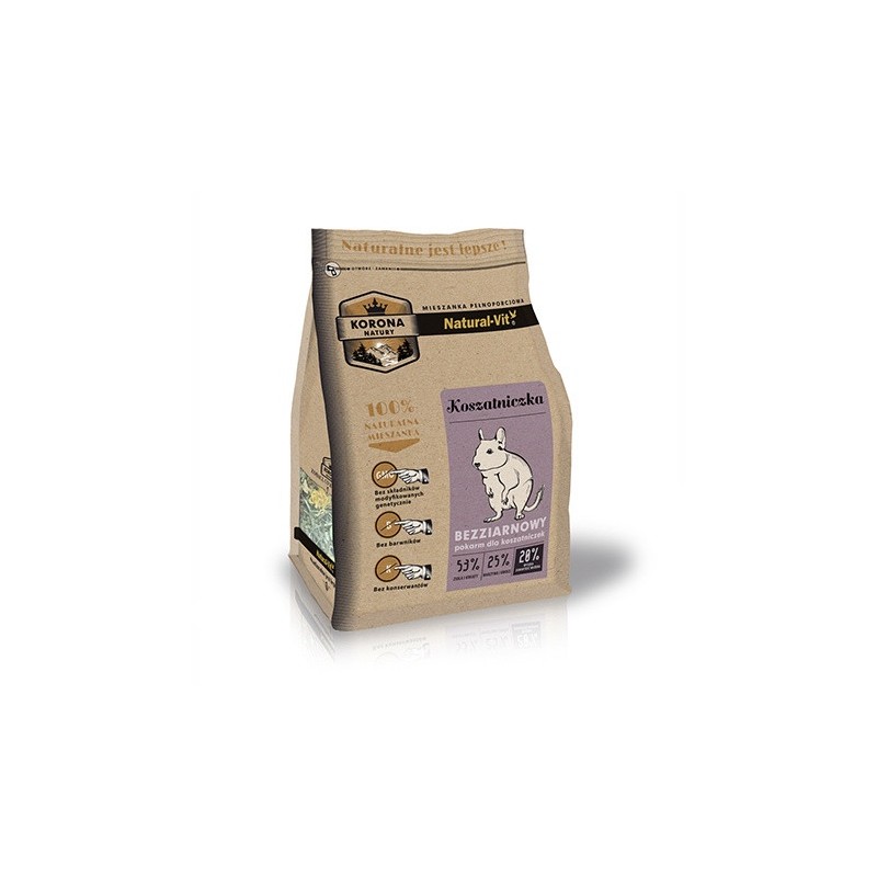 NATURAL-VIT Korona Natury - karma pełnoporcjowa dla koszatniczki 750g