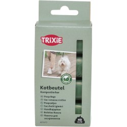 TRIXIE Woreczki na psie nieczystości - biodegradowalne 4 rolki po 10 szt.