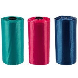 TRIXIE Woreczki na nieczystości z uchwytami 3 rolki po 15 sztuk