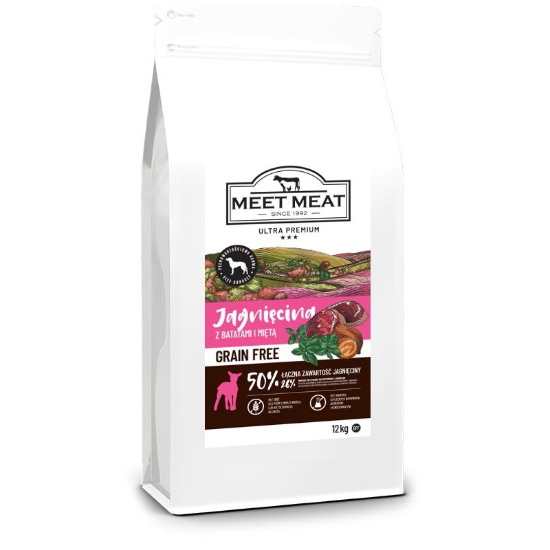 MEET MEAT Grain Free Lamb, Sweet Potatoes & Mint 2x 12kg