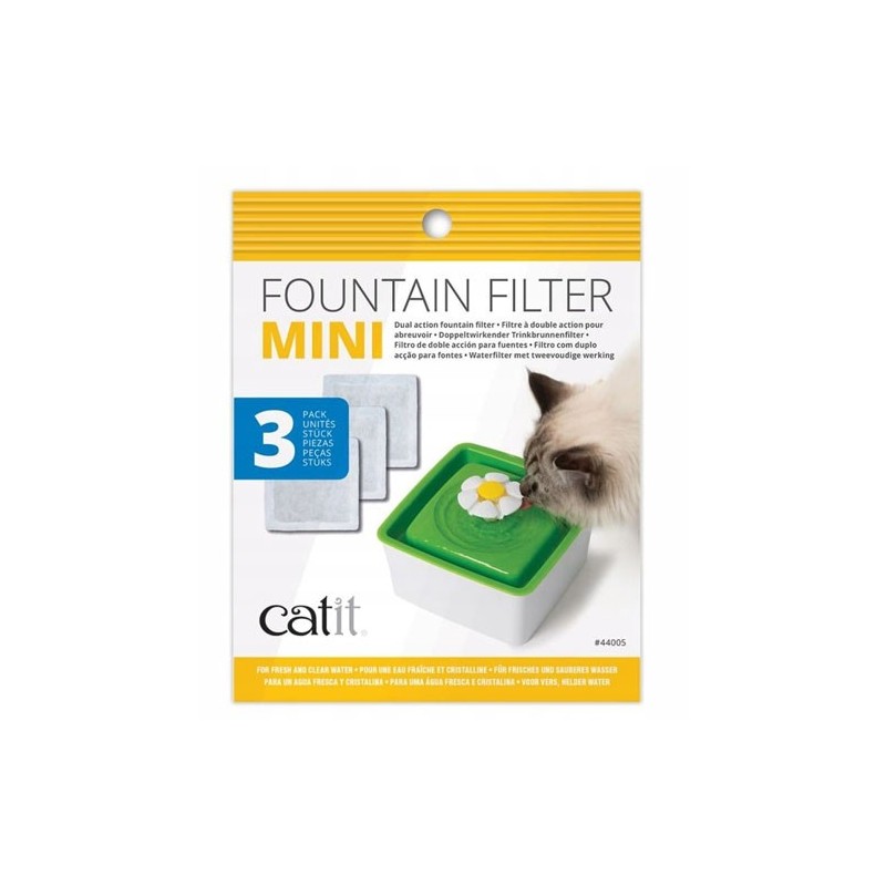 CATIT Filtr wymienny do fontanny Catit 2.0 Flower Fountain MINI 3 szt. / opak.