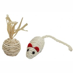 PET NOVA Zestaw dla kota: myszka + piłka