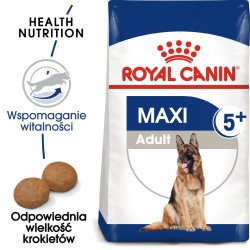 ROYAL CANIN Maxi Adult +5 karma sucha dla psów starszych ras dużych, od 5 do 8 roku życia 2x 15kg