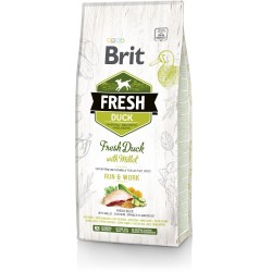 BRIT FRESH Duck & Millet Adult Run & Work 12kg
